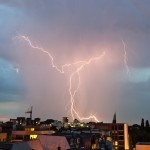 Lightning storm over Berlin
