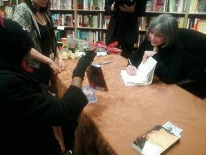 Mom at Anne Rice's book signing a year ago today.