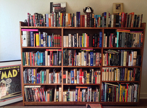 My father-in-law made us a bookshelf. by Bart King