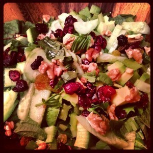 walnut currant salad