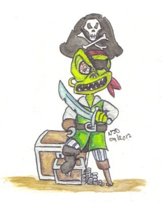 My FCBD Exclusive - Captain Chuck Sketch Card