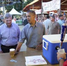 Tom Vilsack and Barack Obama