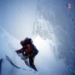 Stefan Hiermaier fighting it out in the Col of Patience (wrong date on this pic.. it's one of Jim Donini's... I think it was Jan 1996)
