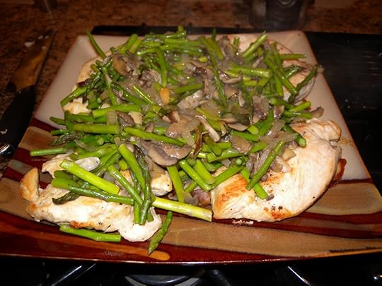 Chicken with Asparagus and Mushrooms