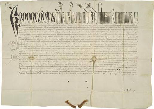 The papal bull of Pope Innocent VIII known as Summis desiderantes (5 December 1484).