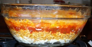 Layered Salsa dip courtesy of Terry Ambrose