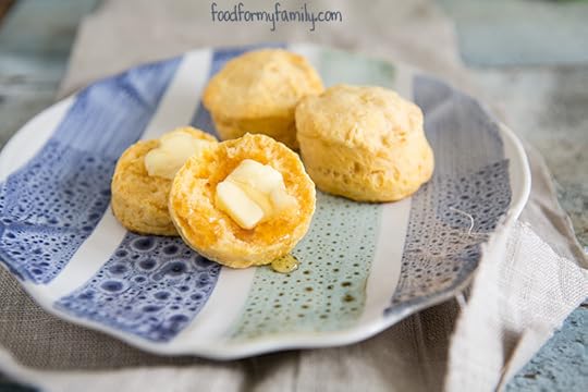 Honey Sweet Potato Biscuits #recipe via FoodforMyFamily.com