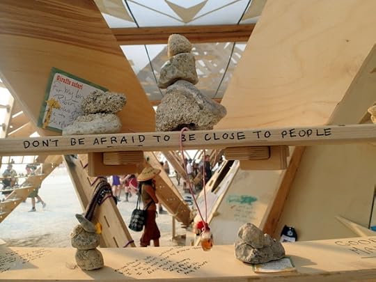 Temple writings at Burning Man