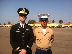 Jon and Francisco in uniform 2013