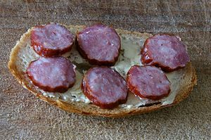 English: myśkliwska, Polish sausage, kiełbasa