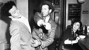 Mike Hammer (Robert Bray) beating up a thug na...