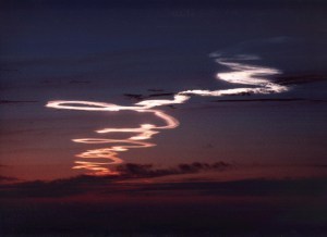 What's going on in the sky here? If you think you know, fill in the form below and you could win a signed copy of 'For Those In Peril On The Sea'.