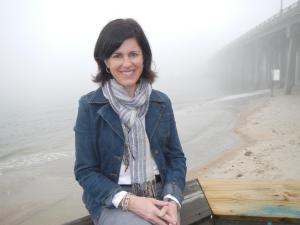 Kathleen Jabs at the beach