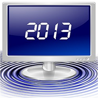 Computer Monitor With 2013 On It