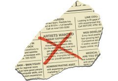 ad suggesting work for zero compensation