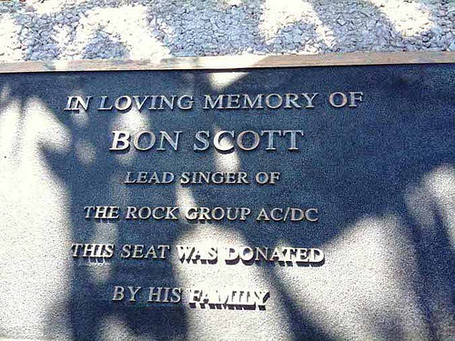 Bon Scott's gravestone