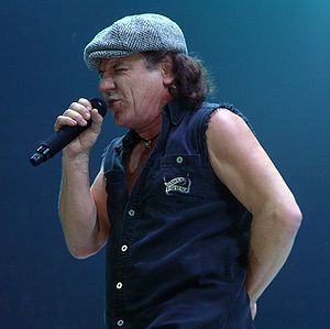 English: BRIAN JOHNSON Live with AC/DC on Nove...