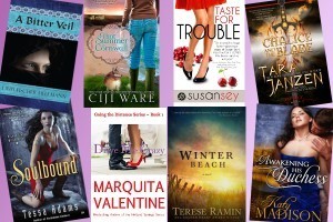 books by Libby Hellmann, Ciji Ware, Susan Sey,Marquita Valentine, Tessa Adams, Therese Ramin, Tara Janzen, Katy Madison