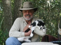 3. Dad and a cat