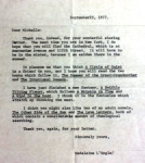 Madeleine L'Engle letter