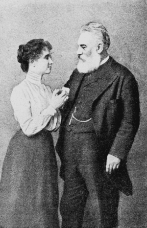 English: Helen Keller and Alexander Graham Bell
