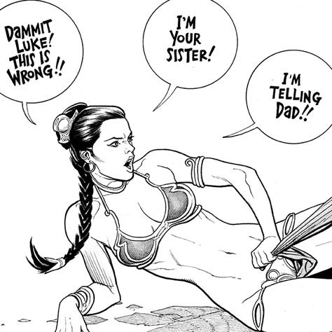Slave Leia: art by FRANK CHO