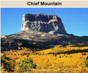 David's vision quest occurs at the summit of Chief Mountain, a prominent peak near the border of Montana and Alberta. - Wikipedia photo