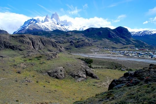 Fitz Roy massif and El Chalten, Los Glaciares National Park, Patagonia, Argentina