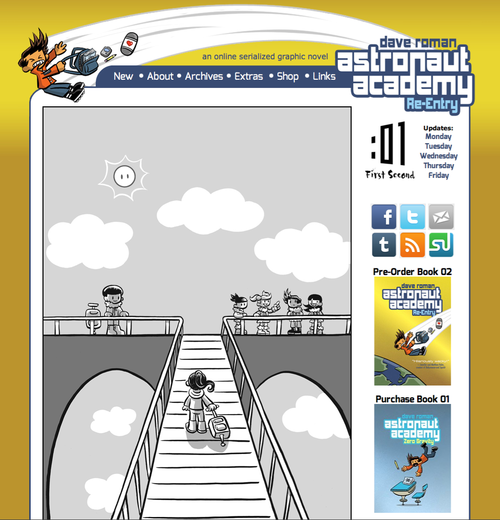 Astronaut Academy web comic
