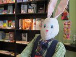 Easter Bunny at bookstore