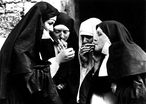 nuns smoking