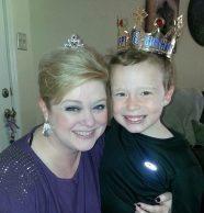 Lane Buckman and her little prince.