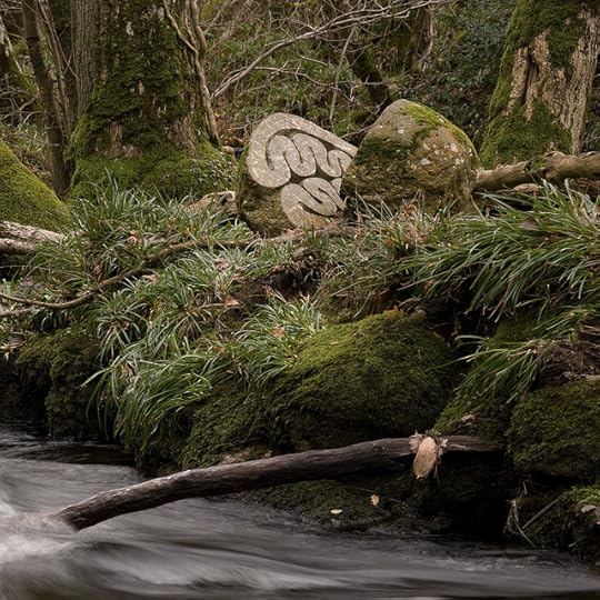 Sculpture by the River Teign, Peter Randall-Page