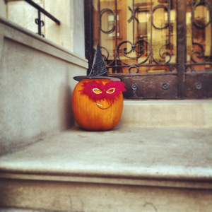 A fashionable jack o'lantern
