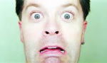 Scared guy