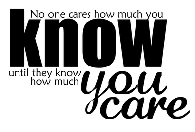 They care about how much you care