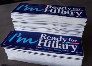 Ready for Hillary bumper stickers