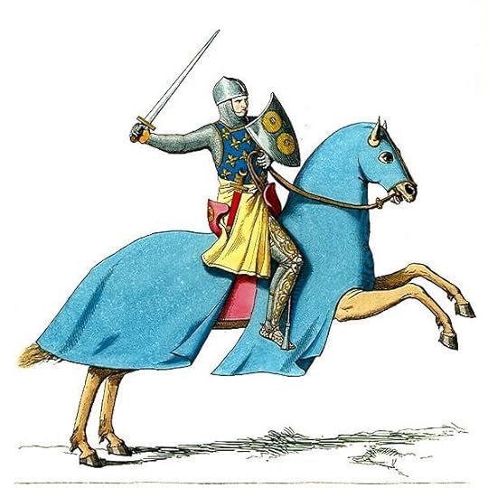 File:Armored Knight Mounted on Cloaked Horse.JPG