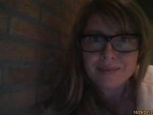 Self-portrait at home