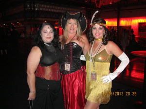 The Witch, the Wench, and the Flapper. Notice how the corset gives me superb posture.