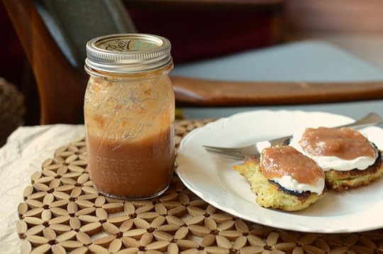 latkes and applesauce