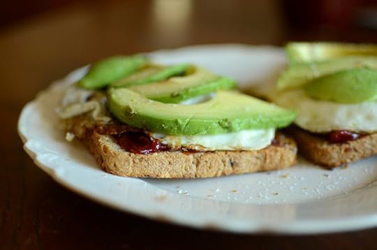 egg and tomato jam sandwich