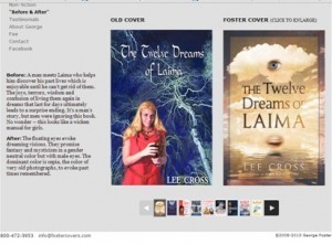 Before and after book cover design