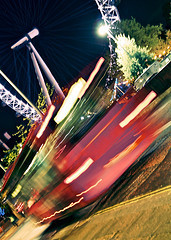 London bus - London eye