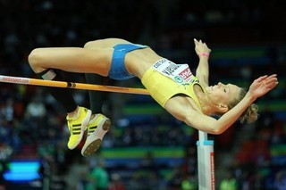 Ebba Jungmark of Sweden competes in the Women's High Jump 