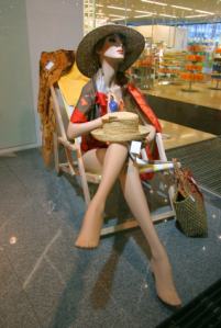 beach store mannequin