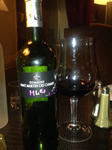 Wine from one of our favourite restaurants on the whole trip in Narbonne. Here I had mussels with aioli cooked on a wood fire. Divine!