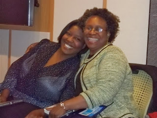 Picture of Keshia Thomas with Karen Simpson. Photo taken by Karen Simpson