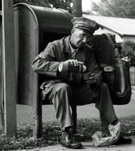 By the way, that's not coffee he's drinking.