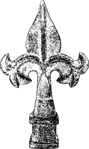 Fleur de lis SIMPLE single